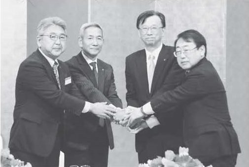 【建築新聞掲載記事】企業立地協定調印式が行われました。