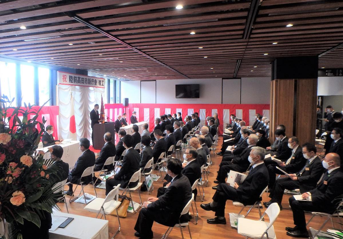 陸前高田市役所新庁舎の竣工式が執り行われました