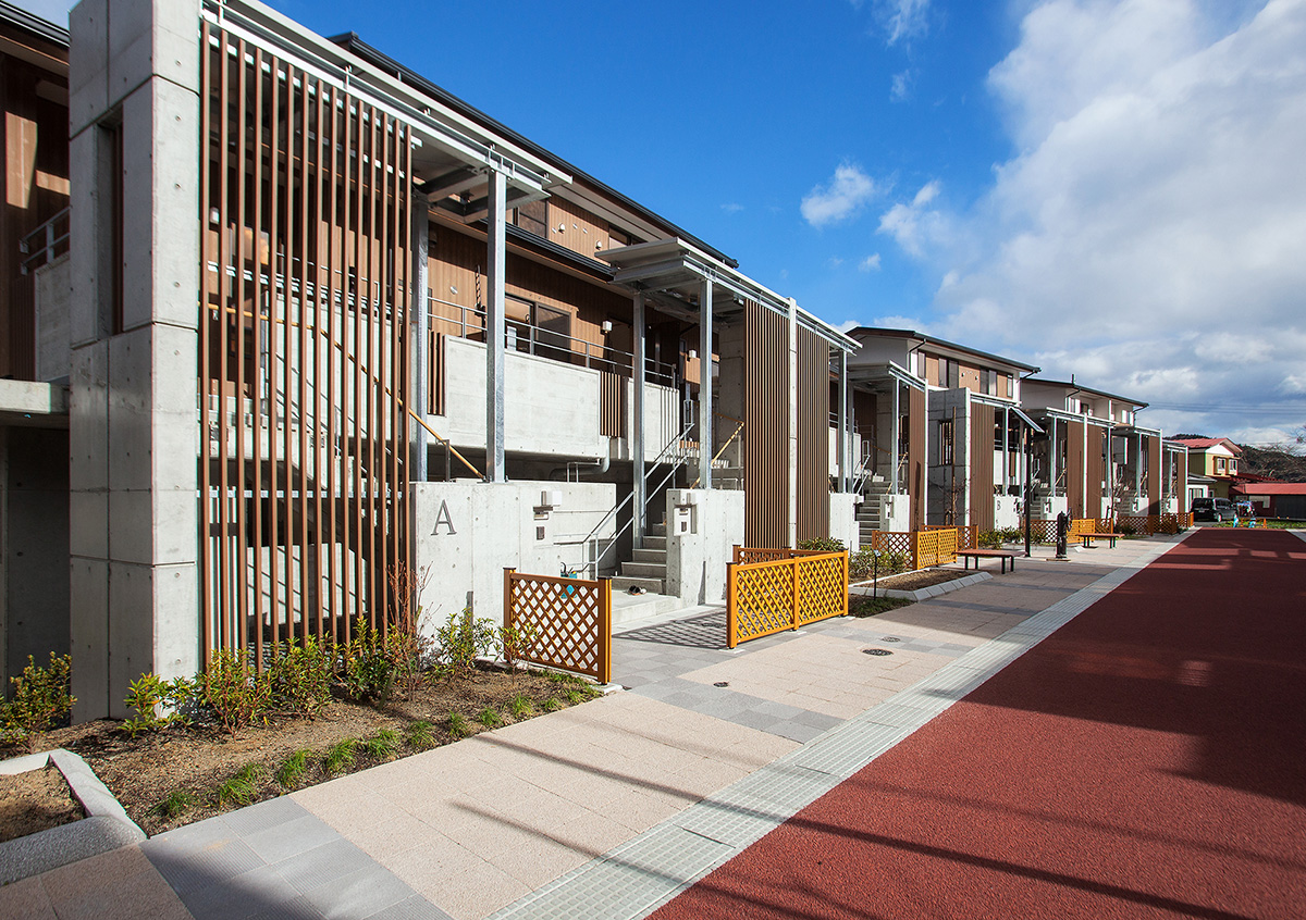大槌町屋敷前地区　災害公営住宅